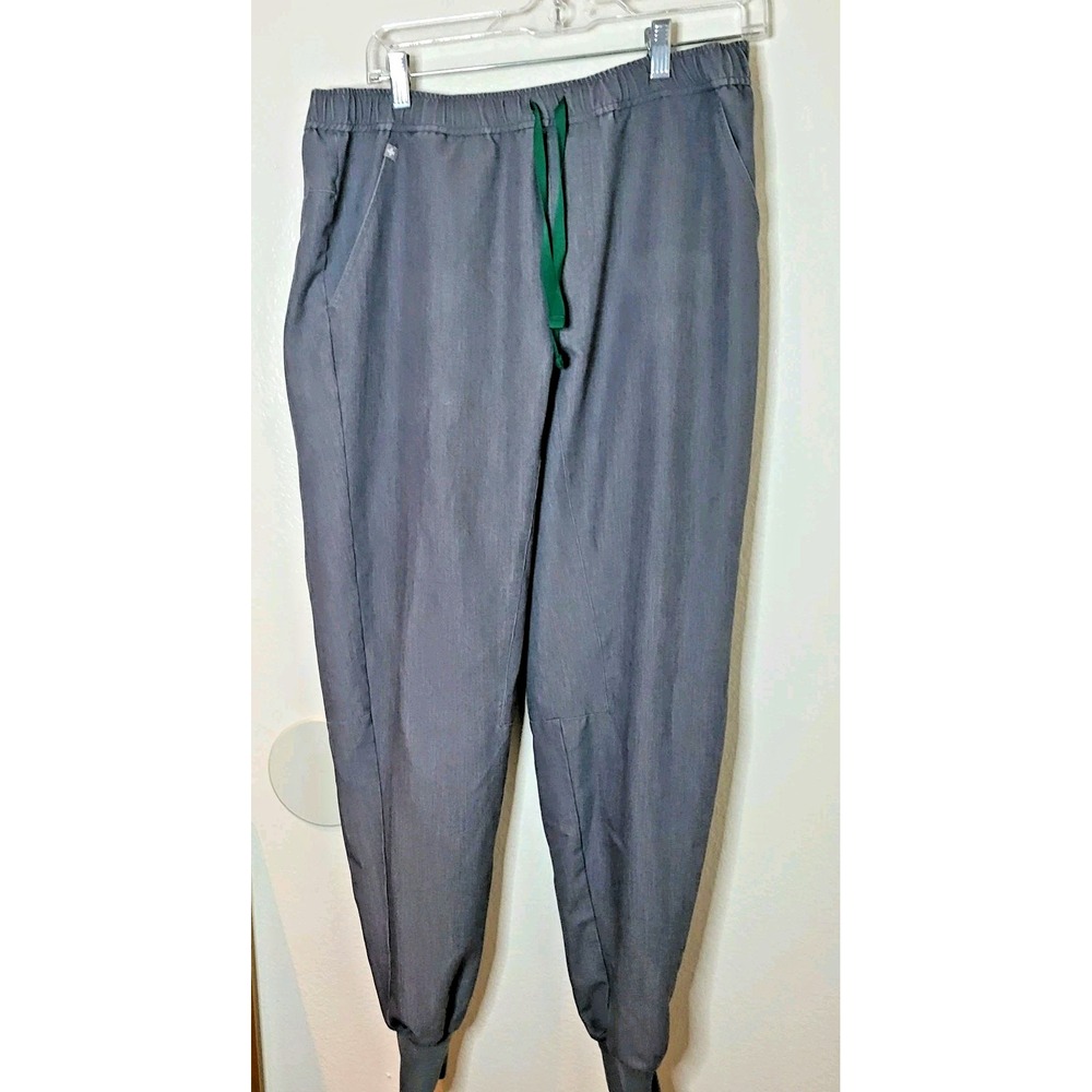 FIGS Scrubs Pants Womens Medium Gray Technical Collection Jogger Drawstring